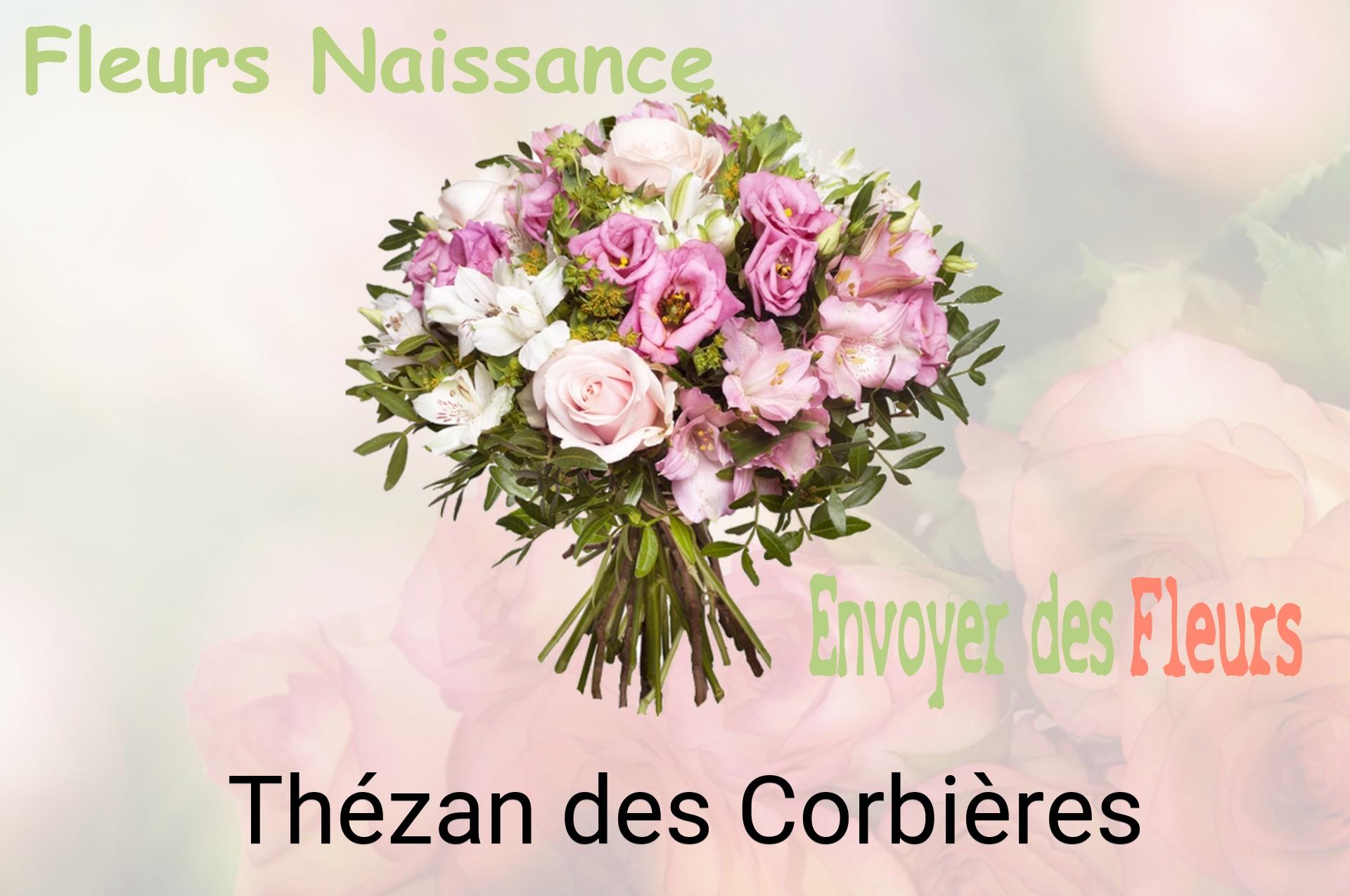 Bouquet de fleurs de naissance livré à Thézan-des-Corbières